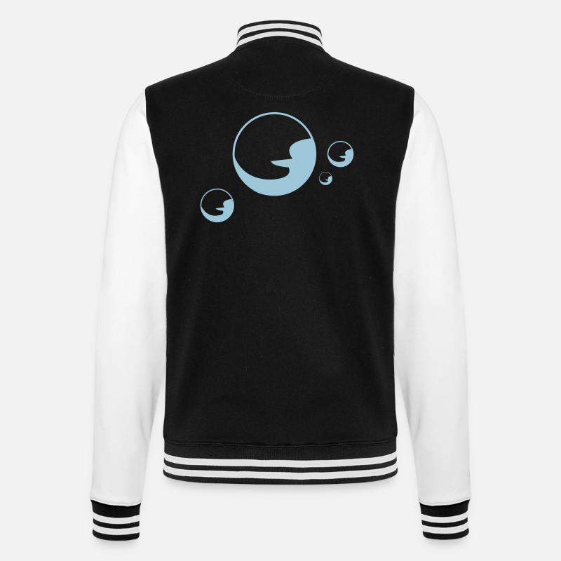 Soapbubble Seifenblasen schaum - College-Sweatjacke - Schwarz/Weiß