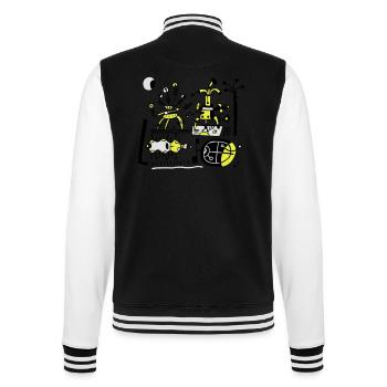 Da wo alles anders ist - College-Sweatjacke - Schwarz/Weiß - Hinten - Marisol (170cm)