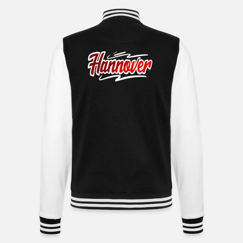 Hannover - College-Sweatjacke - Schwarz/Weiß