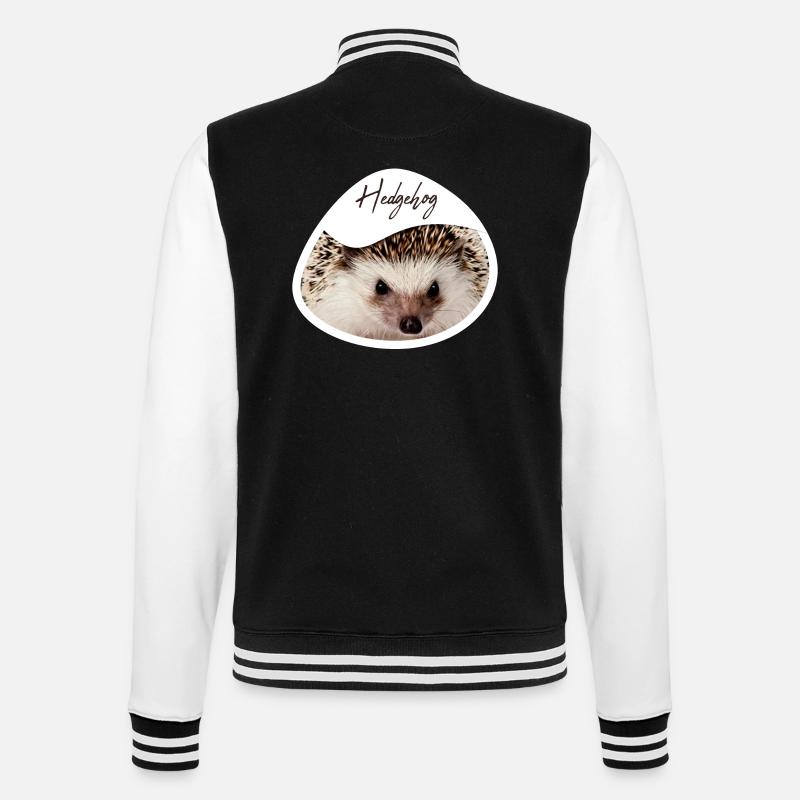 Hérisson - Veste Teddy - noir/blanc