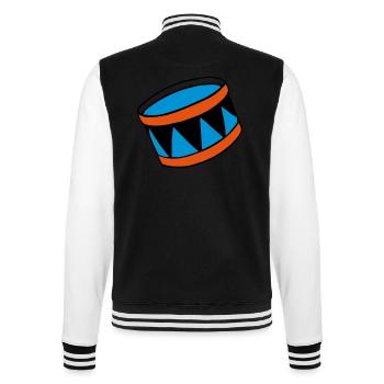 drums - Trommel - College-Sweatjacke - Schwarz/Weiß - Hinten - Marisol (170cm)