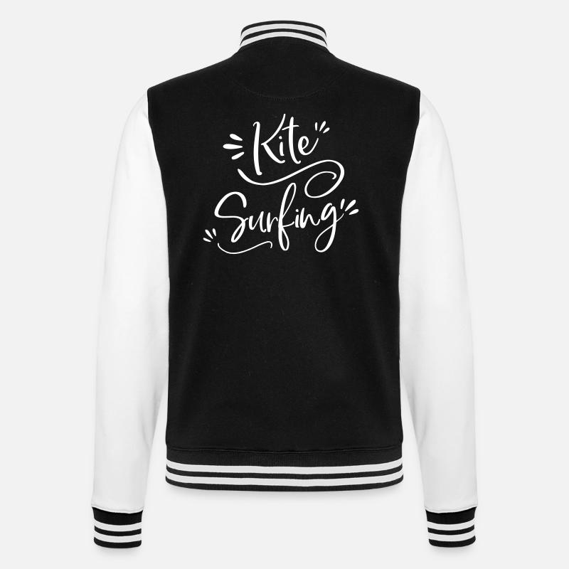 cadeau de kitesurf - Veste Teddy - noir/blanc