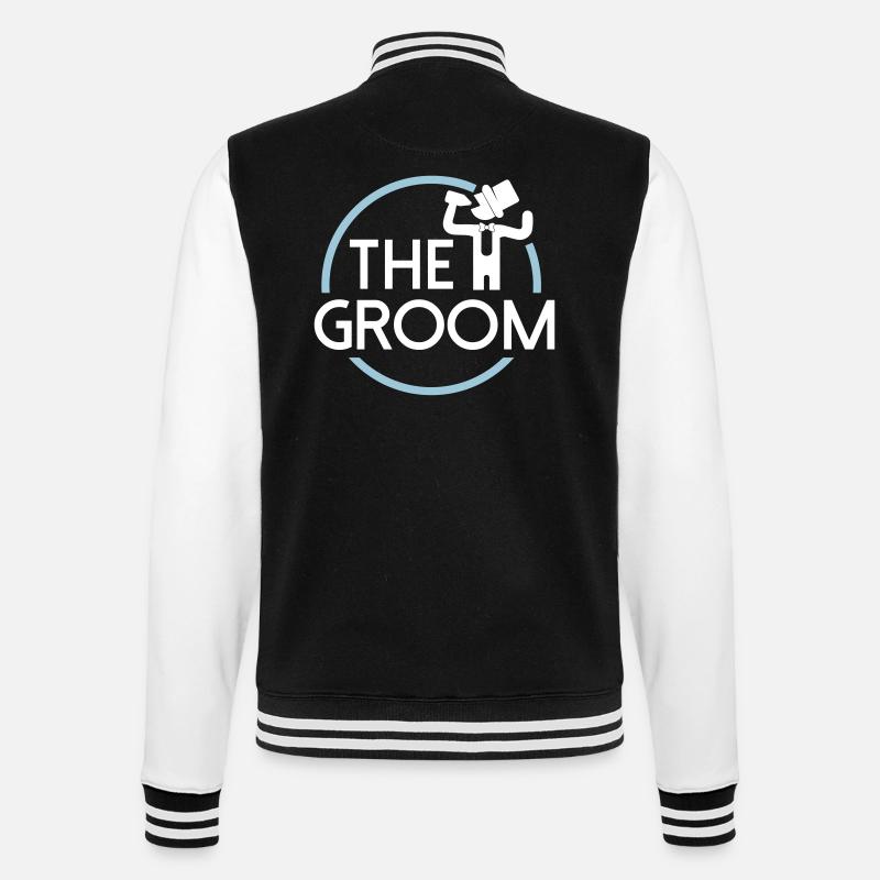 Groom - College Sweat Jacket - black/white