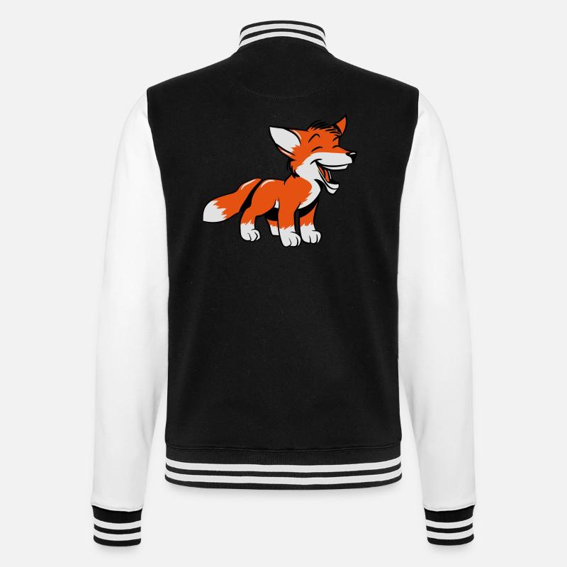 Fuchs rire doux - Veste Teddy - noir/blanc