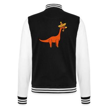 mexikaner südamerika sombrero mustache schnurrbart - College-Sweatjacke - Schwarz/Weiß - Hinten - Marisol (170cm)