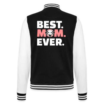 Dalmatiner - College-Sweatjacke - Schwarz/Weiß - Hinten - Marisol (170cm)