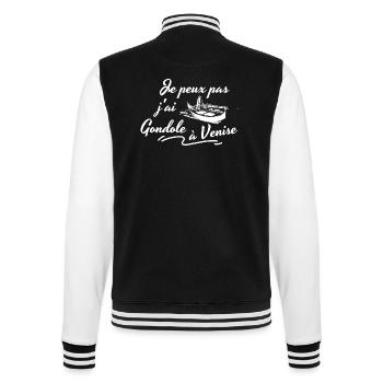 Je peux pas j'ai Gondole à Venise - Veste Teddy - noir/blanc - Dos - Marisol (170cm)