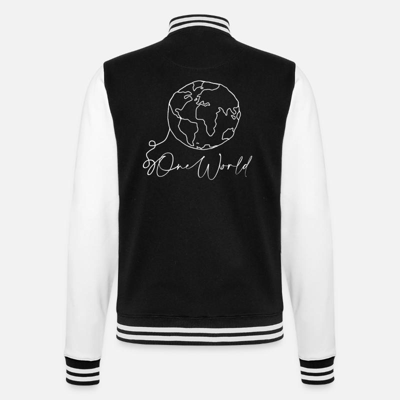Monde - Veste Teddy - noir/blanc