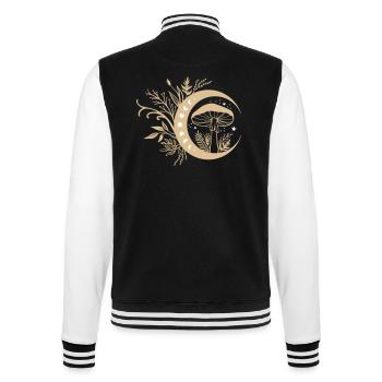 Cottagecore Champignon Esthétique - Veste Teddy - noir/blanc - Dos - Marisol (170cm)