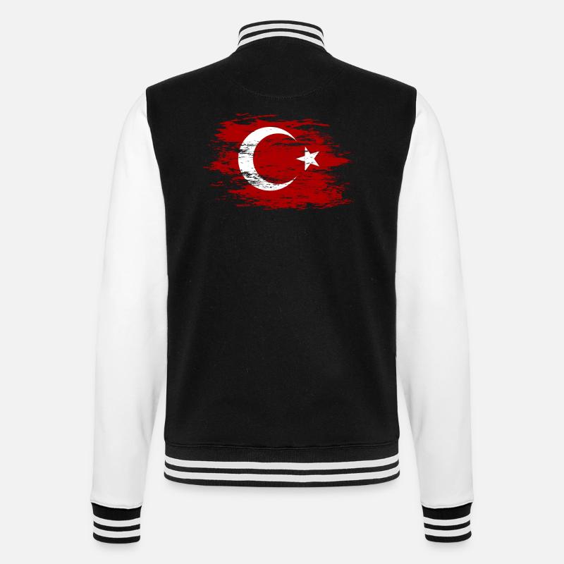 Dinde utilisée - Veste Teddy - noir/blanc