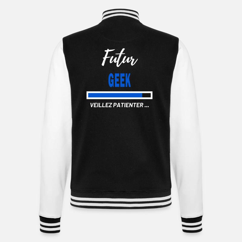 Future Geek Patient Panel - College Sweat Jacket - black/white