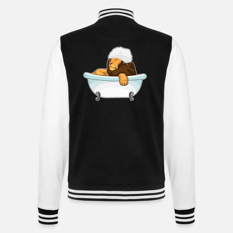 Baignoire Lion - Veste Teddy - noir/blanc