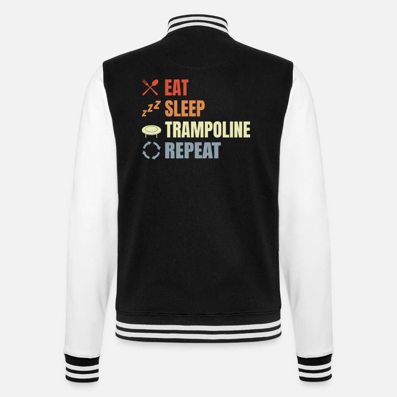 Routine de saut de trampoline - Veste Teddy - noir/blanc