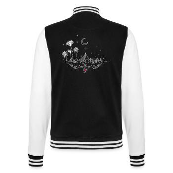 Music Festival Music Festival - College Sweat Jacket - black/white - Back - Marisol (170cm)