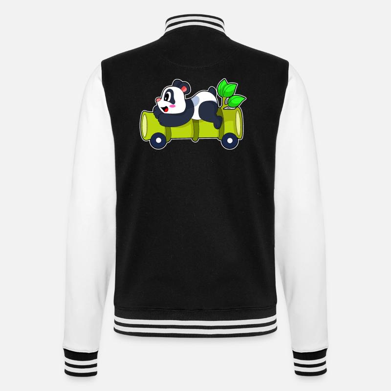 Panda Bamboo Car - Veste Teddy - noir/blanc