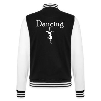 Dancing Dance Music - College-Sweatjacke - Schwarz/Weiß - Hinten - Marisol (170cm)