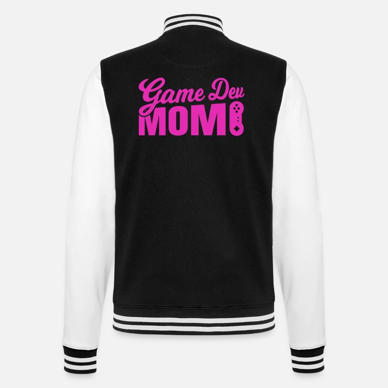 Spielentwickler Mutter - College-Sweatjacke - Schwarz/Weiß