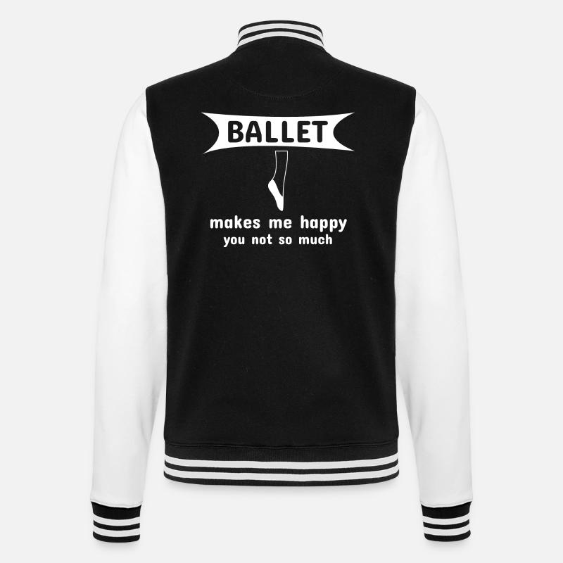 Dancing Dance Music - College Sweat Jacket - black/white