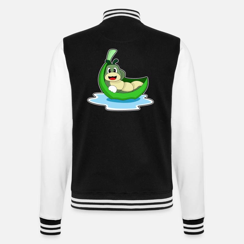 Caterpillar Leaf Boat - Veste Teddy - noir/blanc