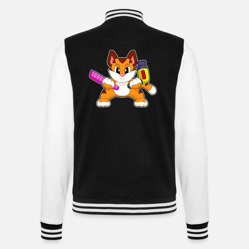 Tiger Coiffeur Peigne Sèche-cheveux - Veste Teddy - noir/blanc