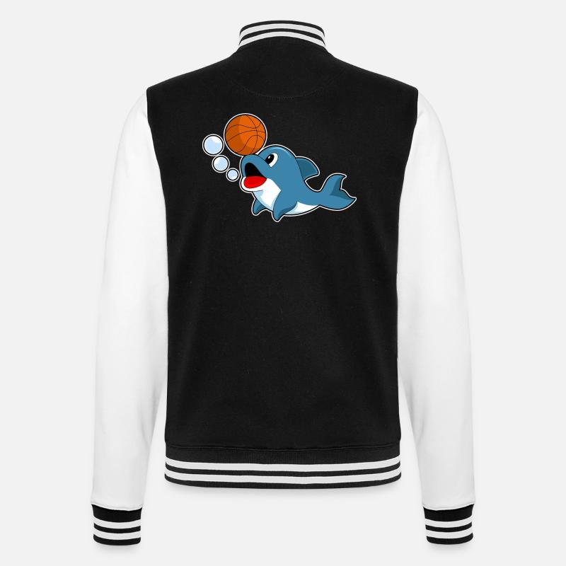 Dolphin Basketteur Basketteur - Veste Teddy - noir/blanc