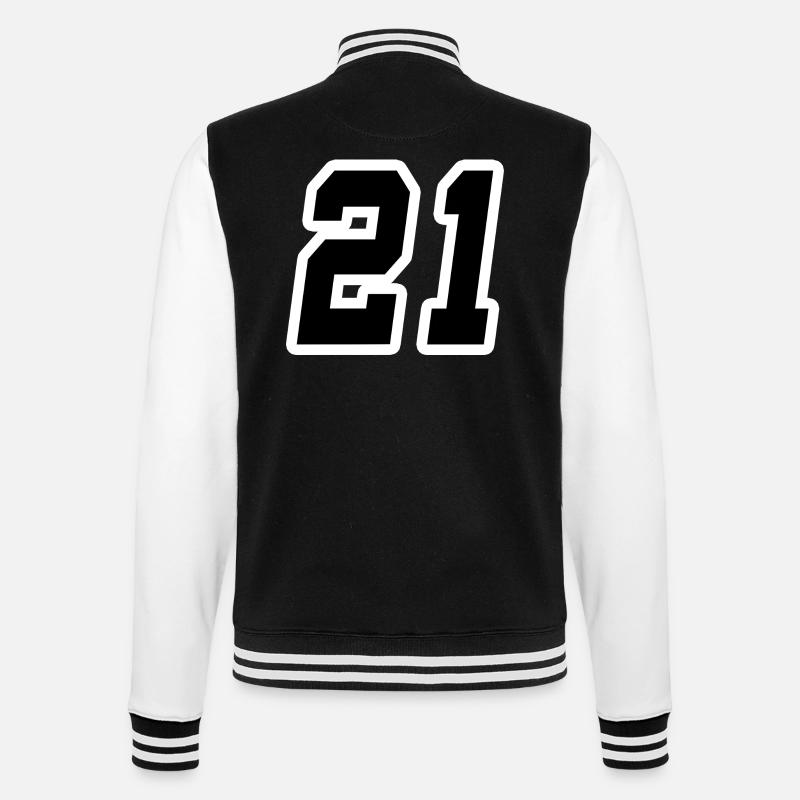 Nummer einundzwanzig 21 - College-Sweatjacke - Schwarz/Weiß