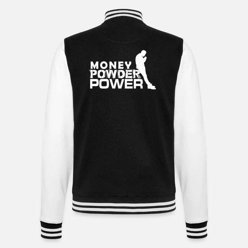 MPP white - College Sweat Jacket - black/white