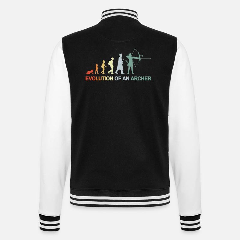 Bogenschützen Evolution - College-Sweatjacke - Schwarz/Weiß