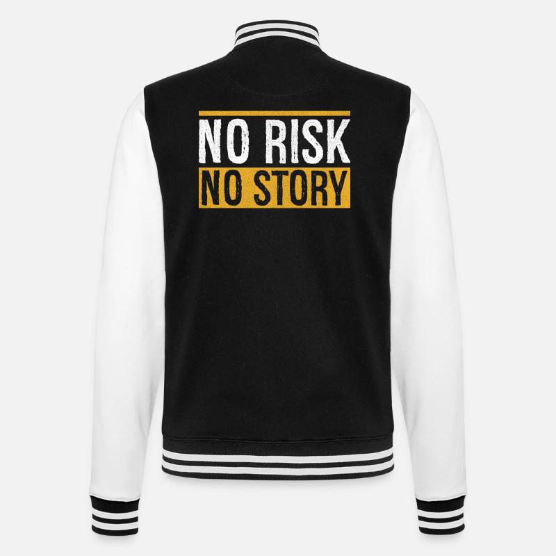 Pas de risque, pas d’histoire - Veste Teddy - noir/blanc
