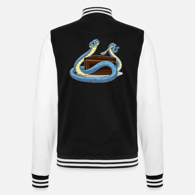 Gâteau d’anniversaire serpent - Veste Teddy - noir/blanc