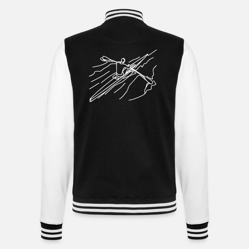 Ruderer - College-Sweatjacke - Schwarz/Weiß