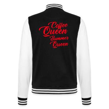 Coffee Queen Summer Queen - College Sweat Jacket - black/white - Back - Marisol (170cm)