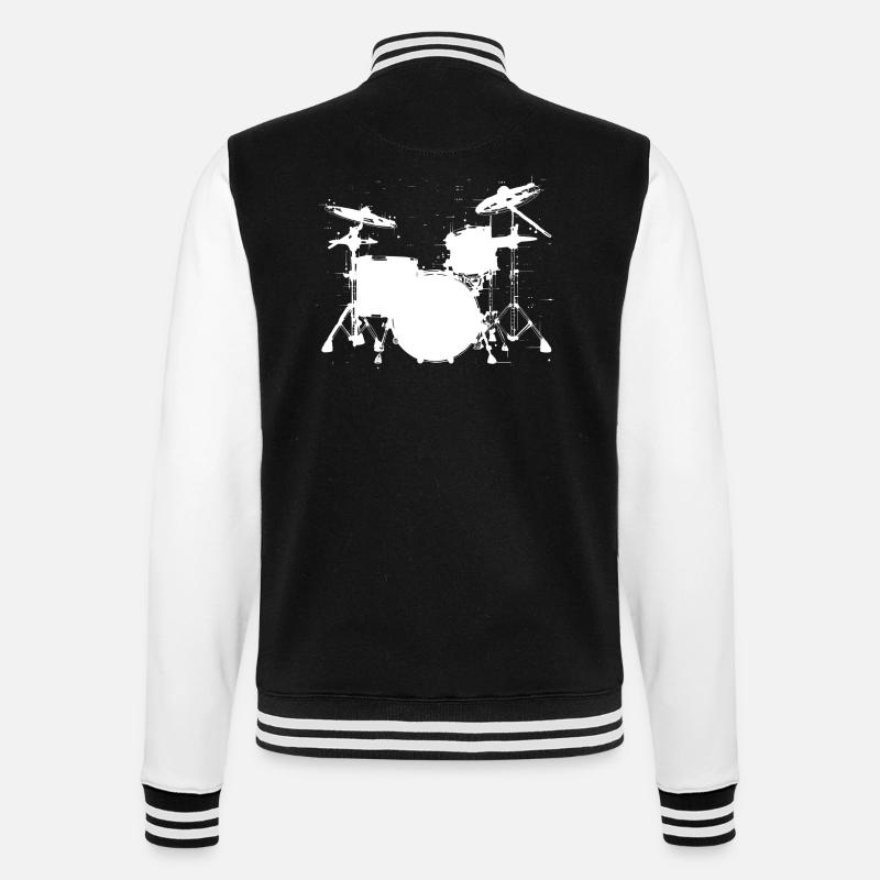 Dessin de pièges - Veste Teddy - noir/blanc