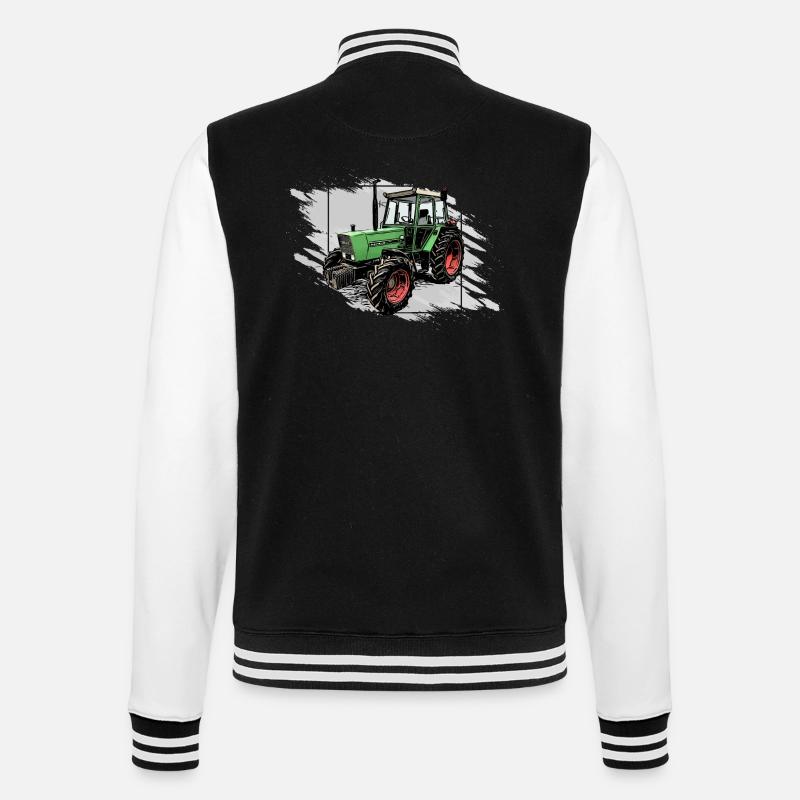 Traktor Farmer 306 - College-Sweatjacke - Schwarz/Weiß
