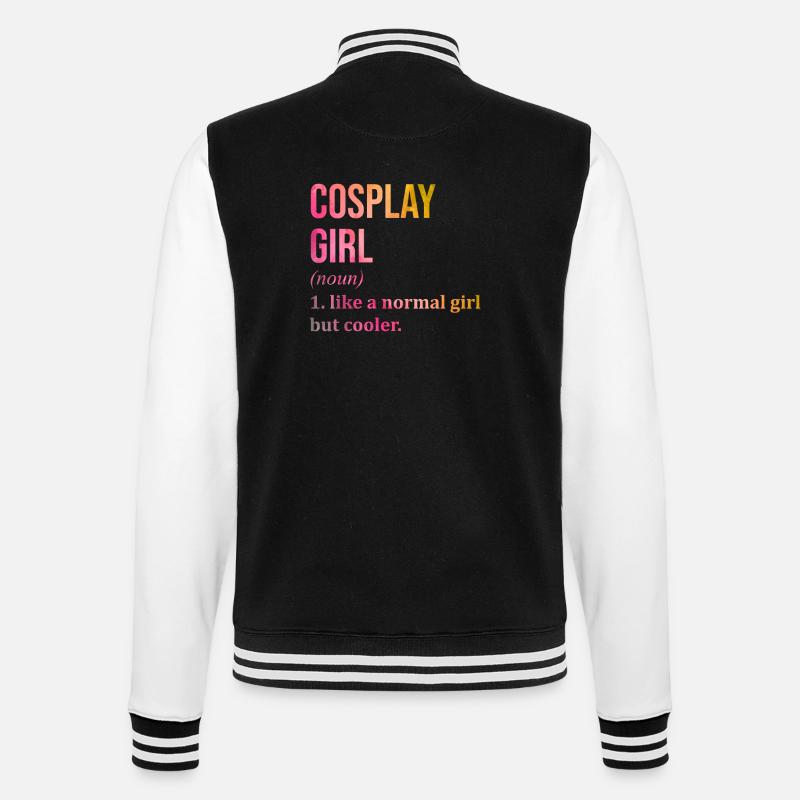 Cosplay - College Sweat Jacket - black/white