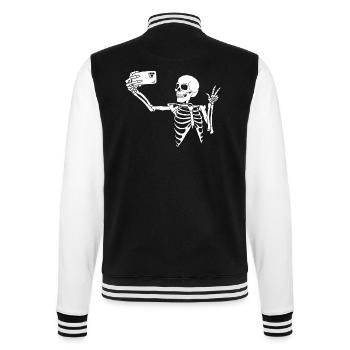 Selfie mortel (blanc) - Veste Teddy - noir/blanc - Dos - Marisol (170cm)