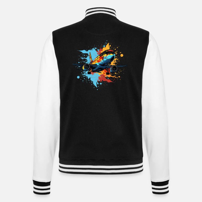 Graffiti d’avion - Veste Teddy - noir/blanc