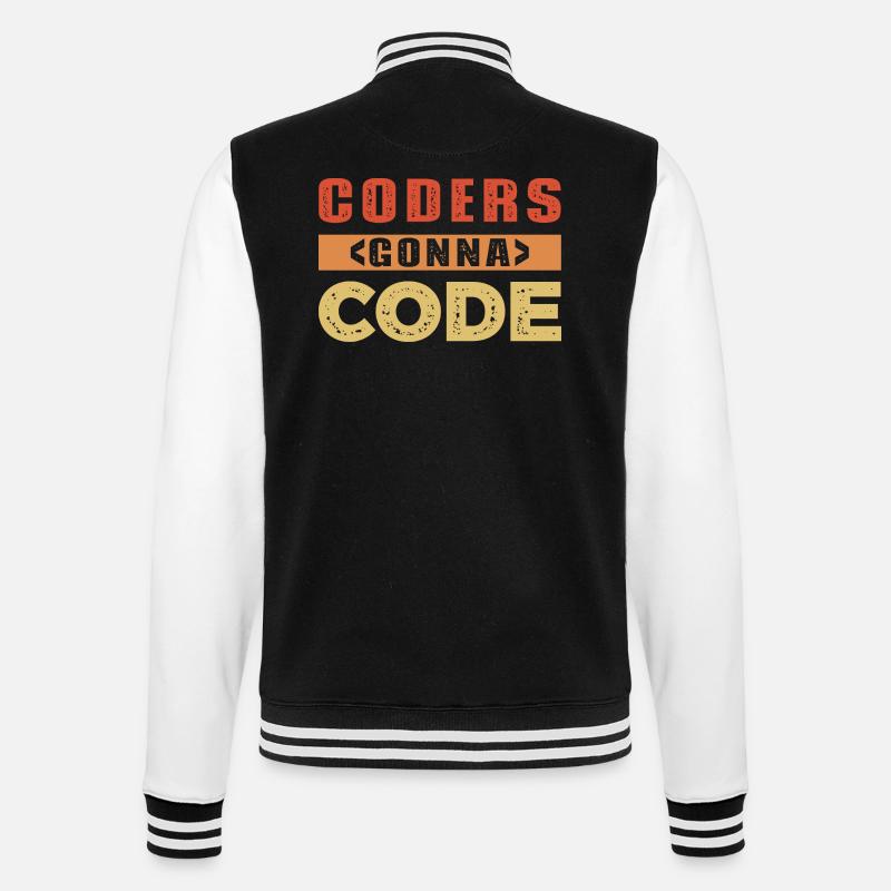 Developer Saying - College Sweat Jacket - black/white