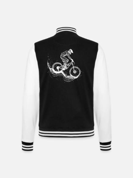 Dessin VTT - Veste Teddy - noir/blanc