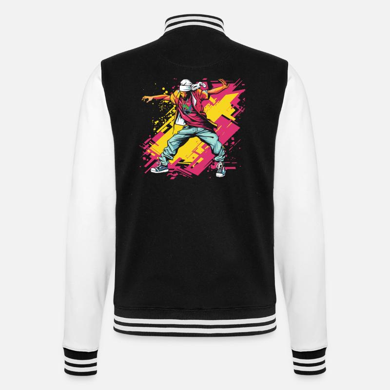 Breakdancer Graffiti - Veste Teddy - noir/blanc