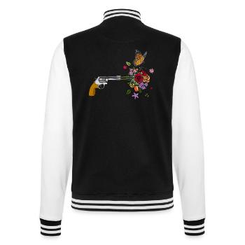 Un pistolet pour la paix - Veste Teddy - noir/blanc - Dos - Marisol (170cm)