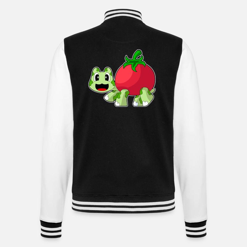 Turtle Tomato - College Sweat Jacket - black/white