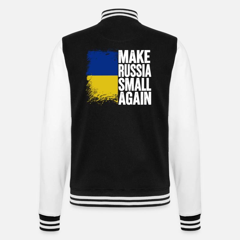 Make russia small again - College Sweat Jacket - black/white