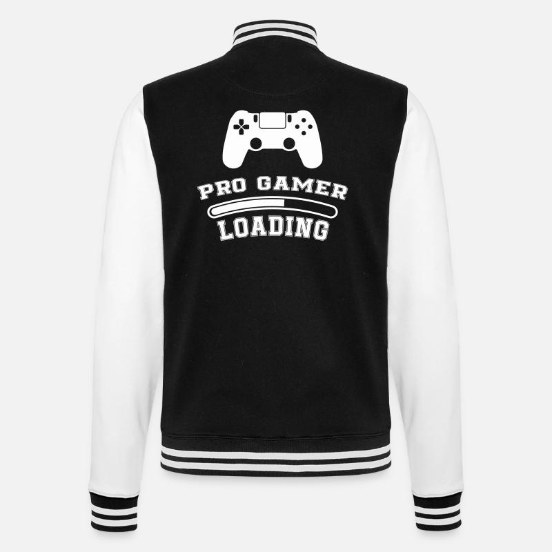 Pro Gamer Loading - College Sweat Jacket - black/white