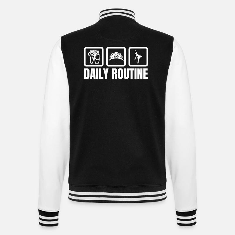 Routine quotidienne de la ballerine - Veste Teddy - noir/blanc