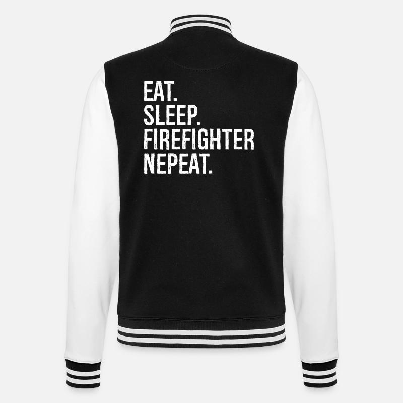 Manger Dormir Pompier Nepeat - Veste Teddy - noir/blanc