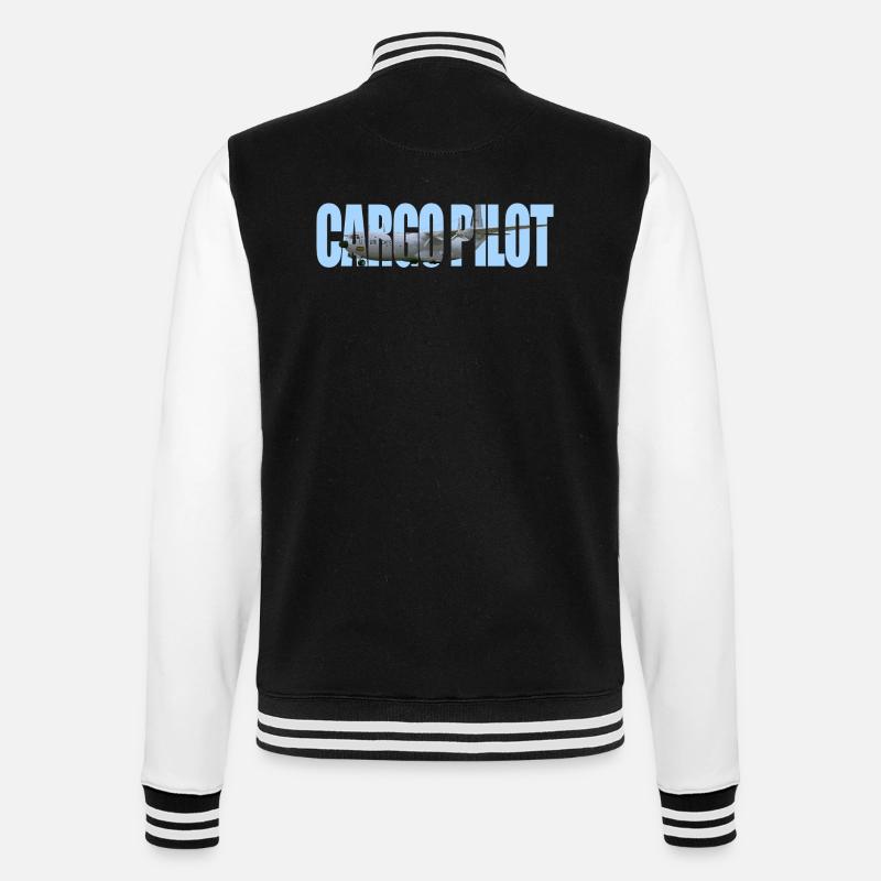 Cargo pilot C-133 - College Sweat Jacket - black/white