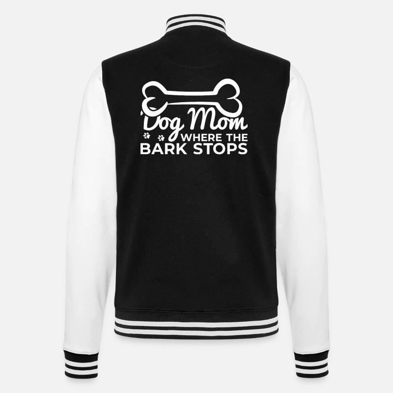 Lustige Hundemutter - College-Sweatjacke - Schwarz/Weiß