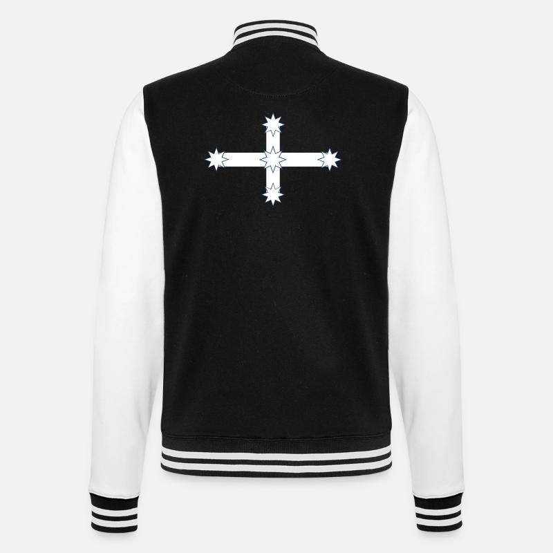 Drapeau australien Eureka - Veste Teddy - noir/blanc