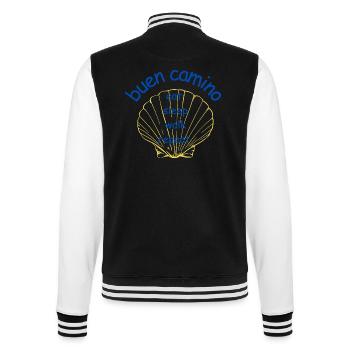 Buen Camino Shell Eat Sleep Walk - College-Sweatjacke - Schwarz/Weiß - Hinten - Marisol (170cm)